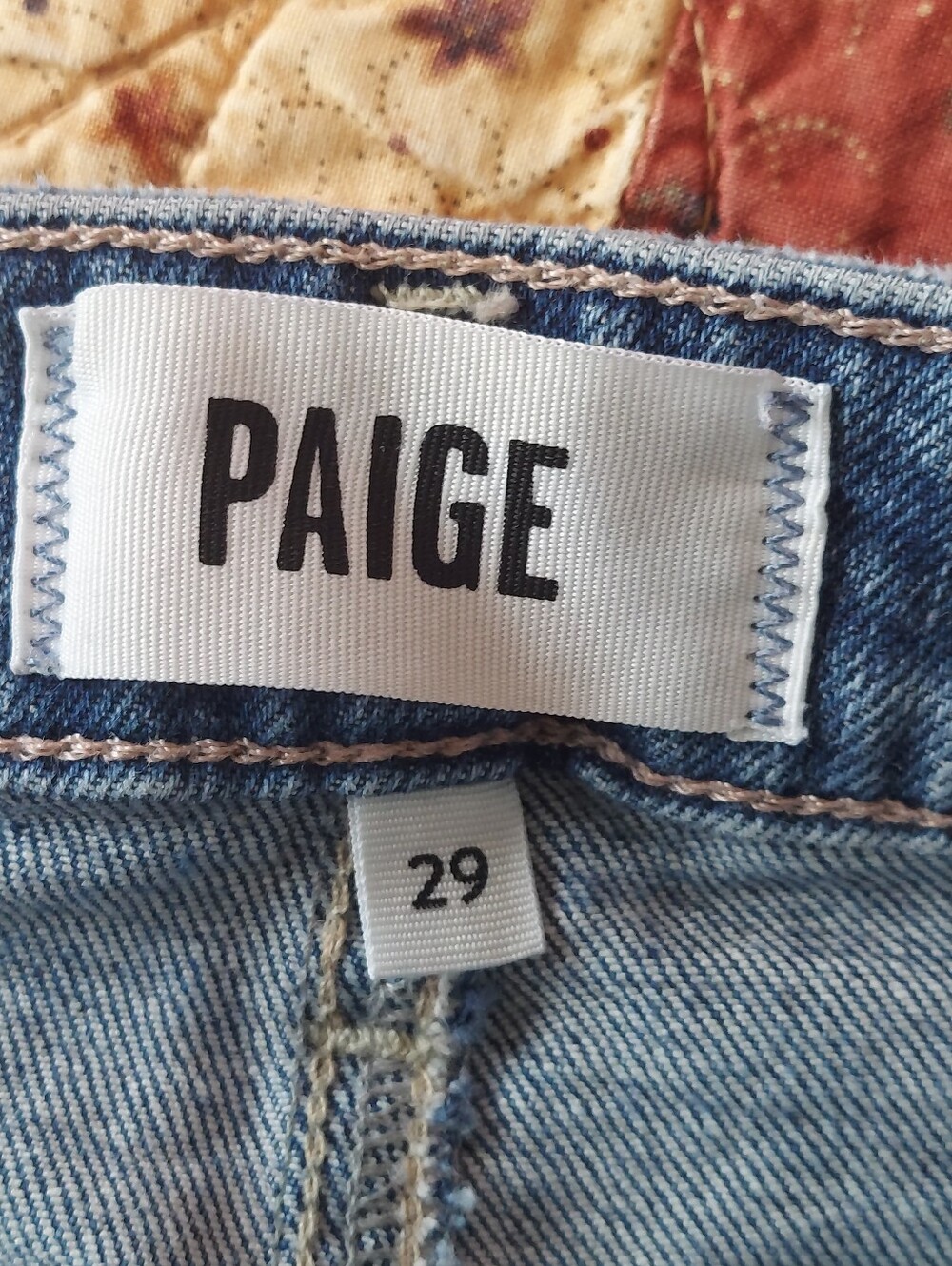 PAIGE Blue Wide Leg Flare Jeans - Picture 7 of 15